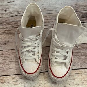 Converse White High-Top Sneakers